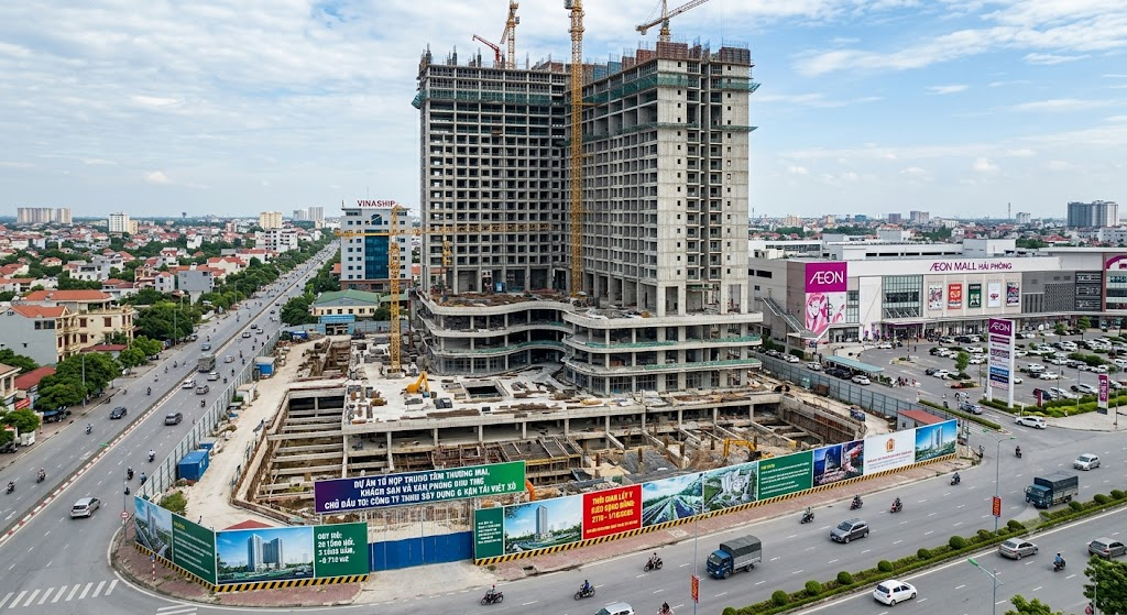 image Khu đất gần 1 ha cạnh Aeon Mall Hải Phòng sắp mọc tổ hợp 26 tầng